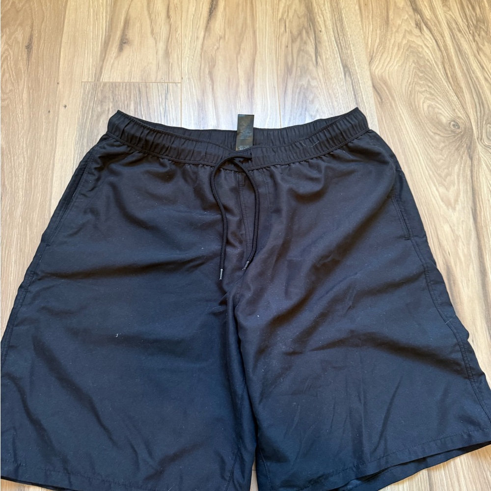 Black Men's Shorts Swim Material